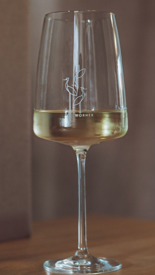 Hochwertiges Zwiesel-Weinglas mit unserem Logo
